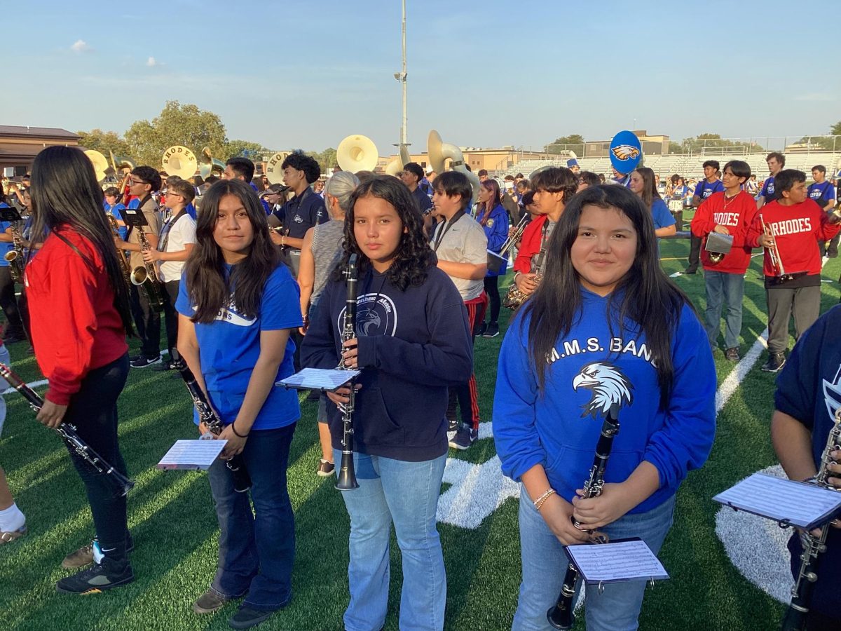 Mannheim Middle School Band Students Take the Field