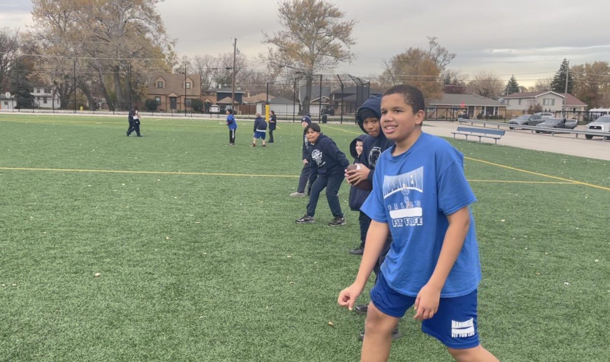 Touchdown! Saucedo Scores with Two-Hand Touch Football